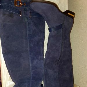 Navy Blue Karisma Riding Boots Wide width and calf